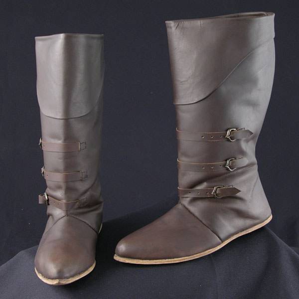 Mid Calf Boots, Dark Brown