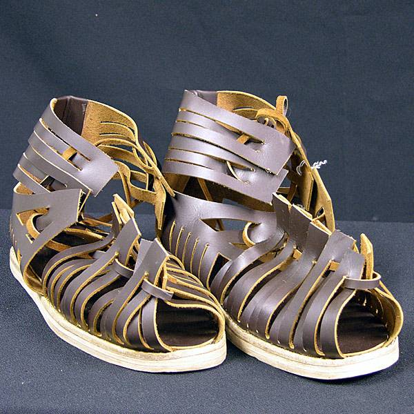 Roman Sandals, Dark Brown