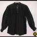 Collarless, Laced Neck&Sleeves, Black, Large