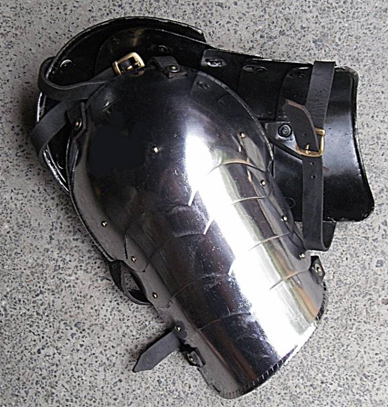 Pauldrons with leather straps