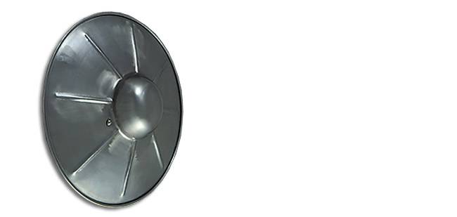 Fluted Buckler, 14G, 15 inches