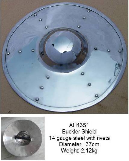 Buckler Shield with steel rivets