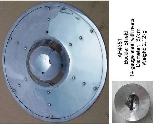 Buckler Shield with steel rivets