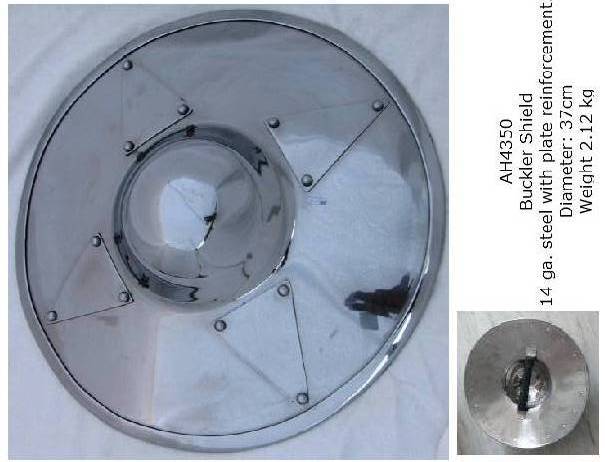 Buckler Shield with plate reinforcement