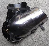 Pauldrons with leather straps