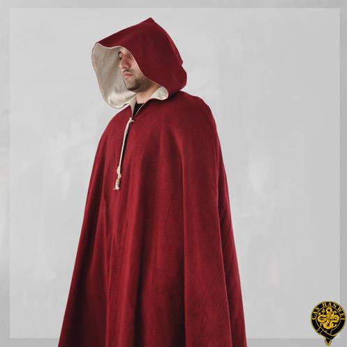 Cloak, Wool, Std. Size, Solid Burgundy