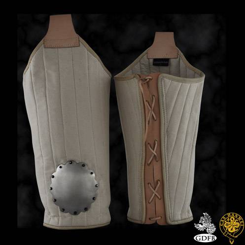 Upper Leg Padding w/Steel, Natural, L