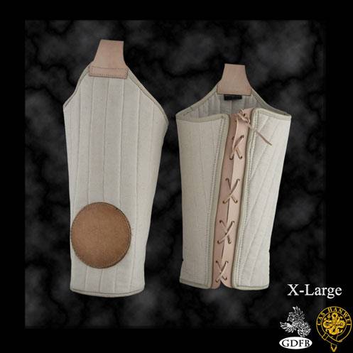 Crusader Upper Leg Padding, Natural, Xl