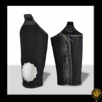 Upper Leg Padding w/ Steel, Black, XL