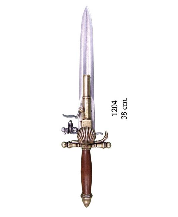 French knife-pistol, 18th. Century