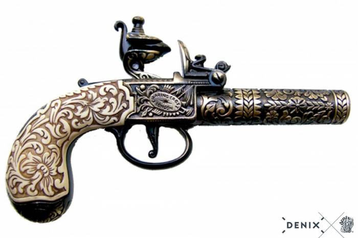 Pocket Pistol by Kumbley & Brun London 1795.