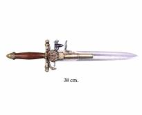 French knife-pistol, 18th. Century