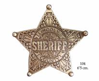 Five point ball tipped star badge