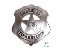 U.S Marshall Tombstone badge