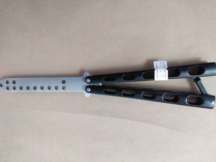 Black Training Butterfly Knife