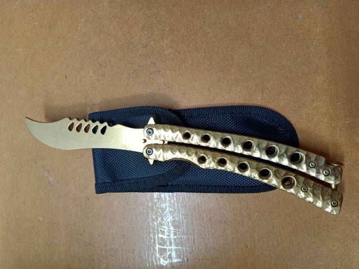 Gold Coloured Butterfly Traier