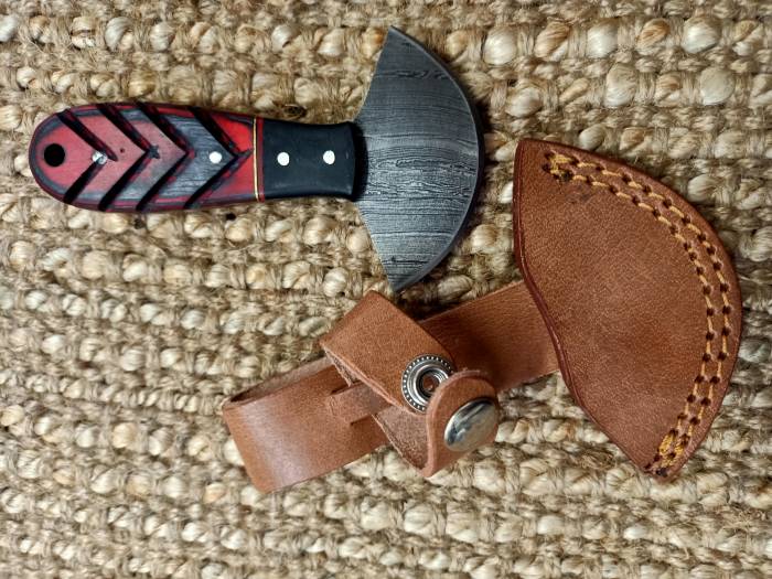 Ulu Style Damascus Knife