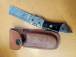Tanto Style Damascus Folder