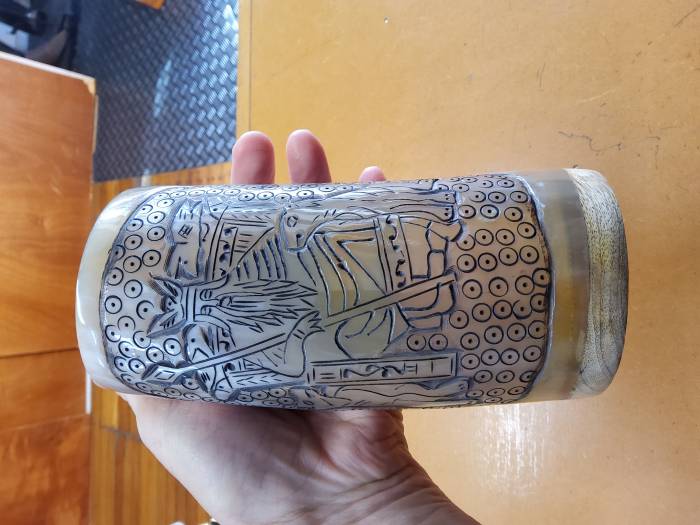 King of Swords Buffalo Horn Tankard