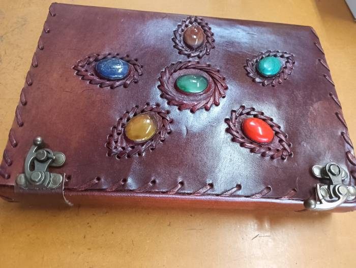 Leather Journal Gemstone 18cm x 26cm