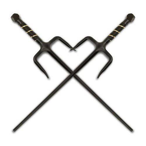 Traditional Twin Japanese Sais.21" ( Black )