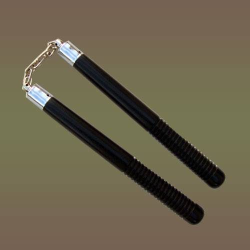 Nunchuck Black Wood