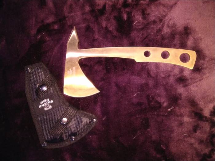 Throwing Axe Gold Finish