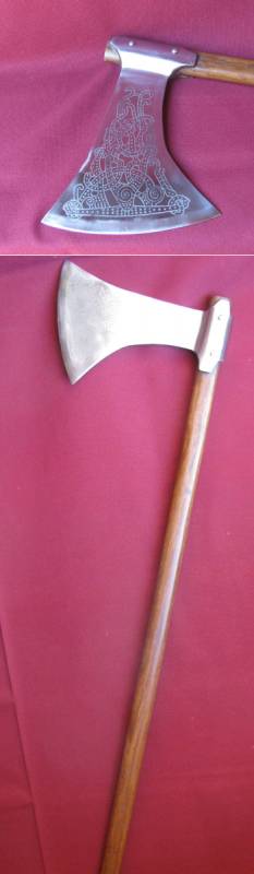 Large Viking war axe