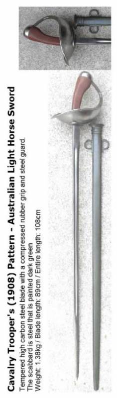 Cavalry Troopers (1908) / Australian Light Horse Sword