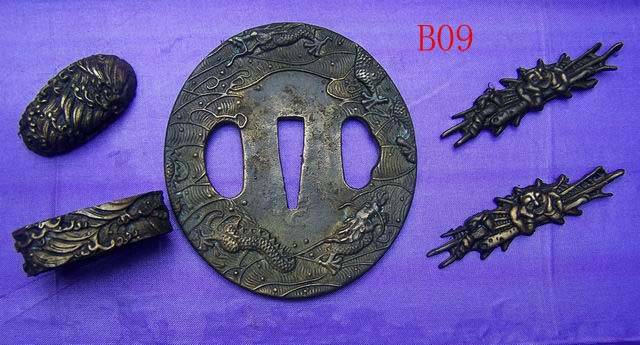 B09 Solid Brass Tsuba