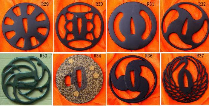 R Series Iron Tsuba  R29 to R37