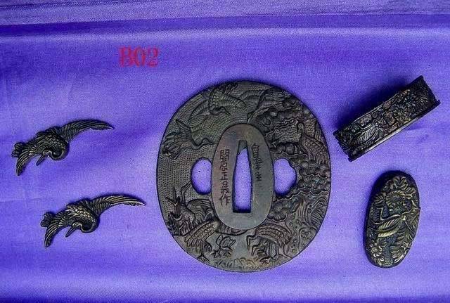 B02 Solid Brass Tsuba