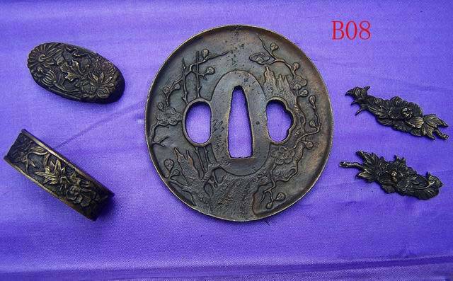B08 Solid Brass Tsuba