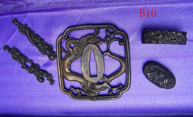 B010 Solid Brass Tsuba