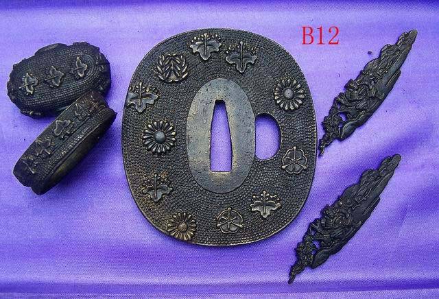 B012 Solid Brass Tsuba