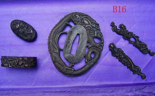 B016 Solid Brass Tsuba