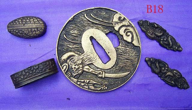 B018 Solid Brass Tsuba