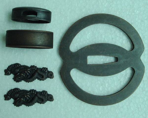 B022 Solid Brass Tsuba