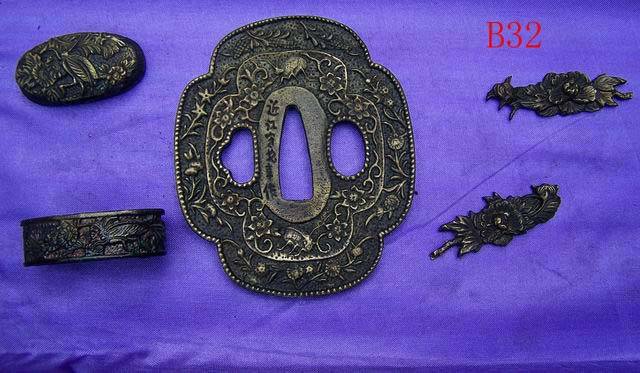 B032 Solid Brass Tsuba