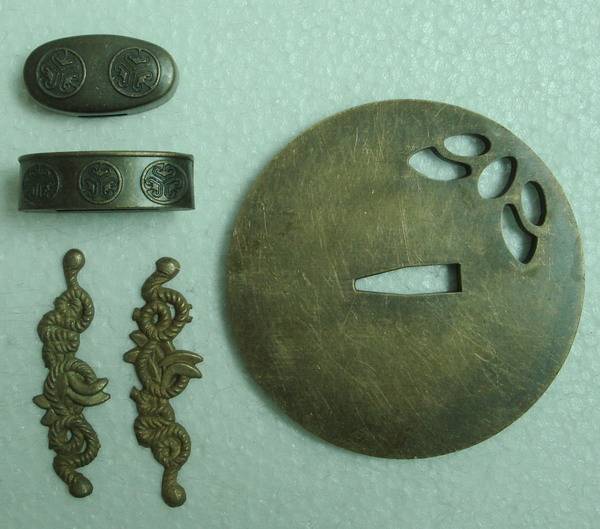 B035 Solid Brass Tsuba