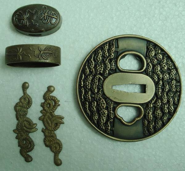 B036 Solid Brass Tsuba