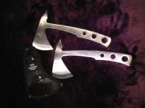 Silver Throwing Axes Set of 2