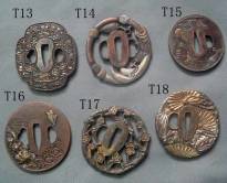 T Series Red Cooper Tsuba T13 to T18